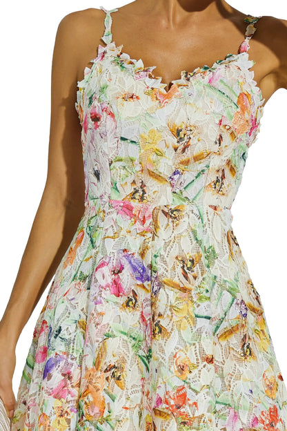 Boswell Floral Embroider Midi Dress