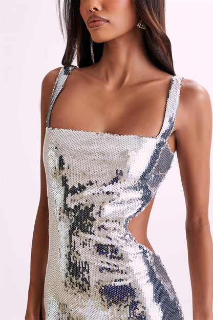 Victoria Open Back Sequin Maxi Dress