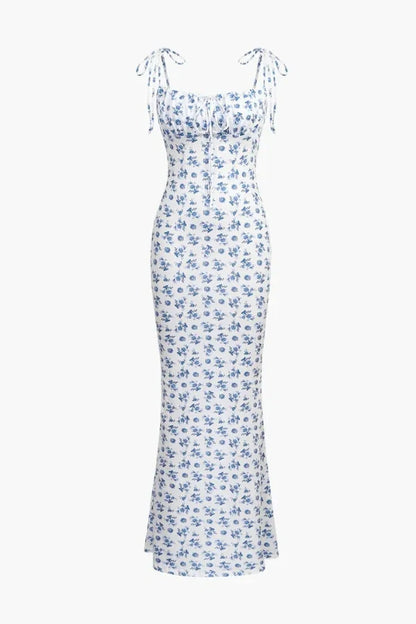 Dahlia Blossom Corset Dress