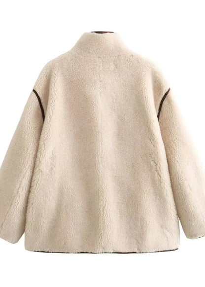 Cozy Luxe Fleece-Trimmed Jacket