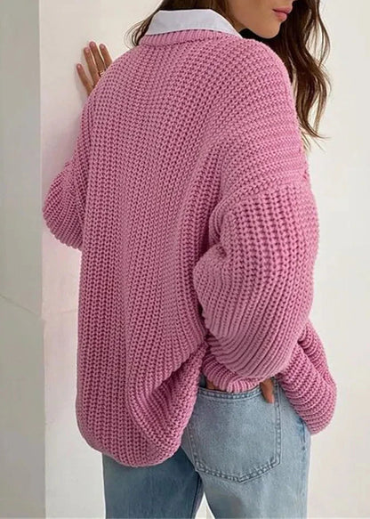 Blush Breeze Knit Pullover
