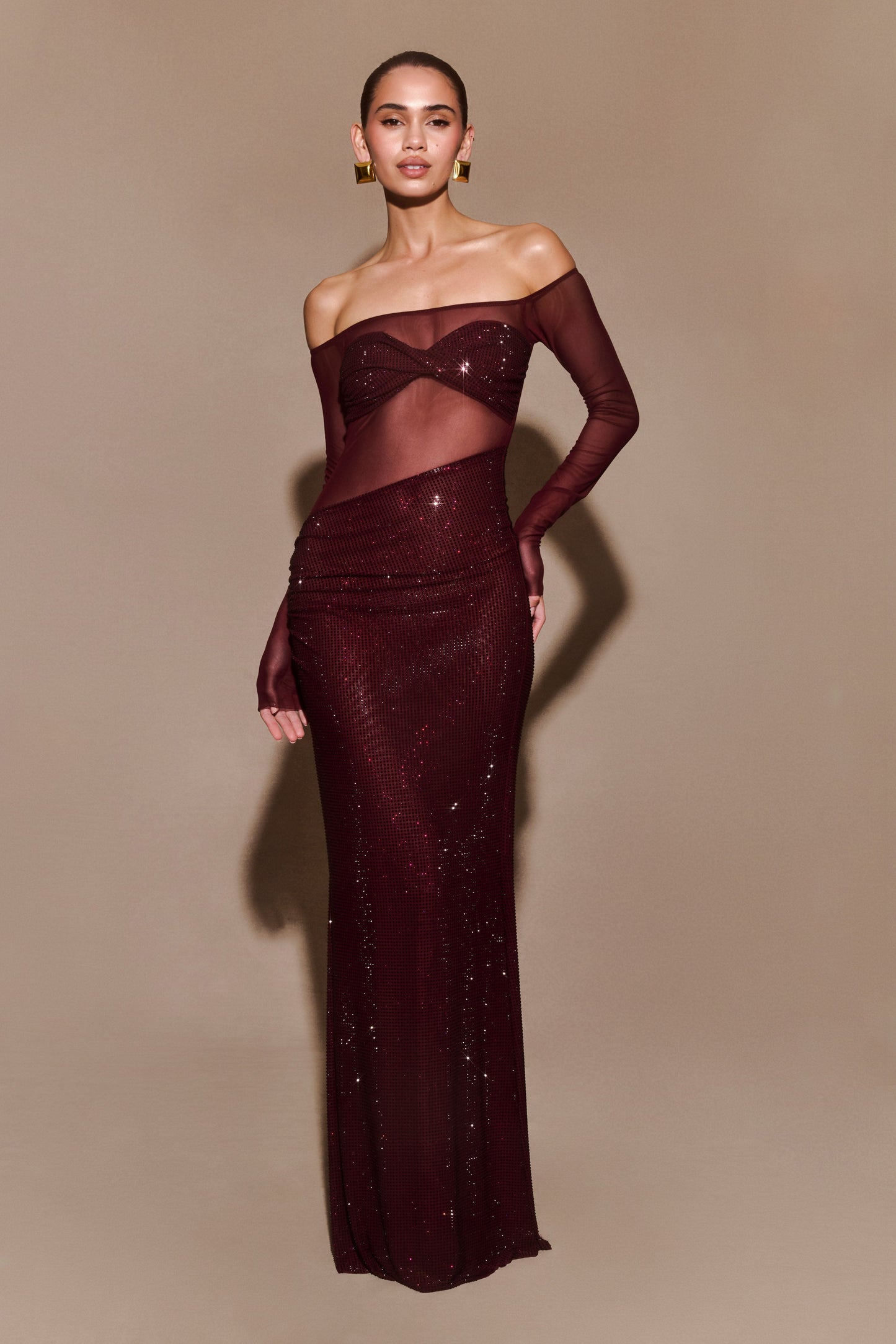Nash Diamante Maxi Dress