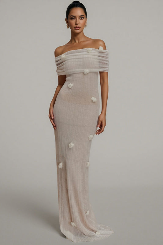 Quirina Orchid Knit Maxi Dress
