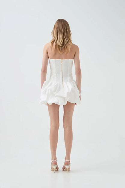 Violette Bubble Hem Mini Dress
