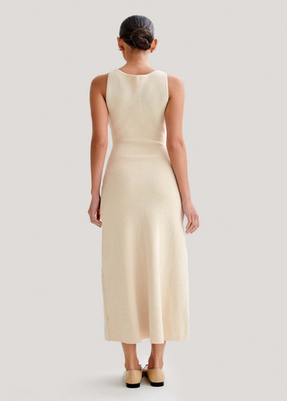 Valeria - Contrast Trim Midi Dress