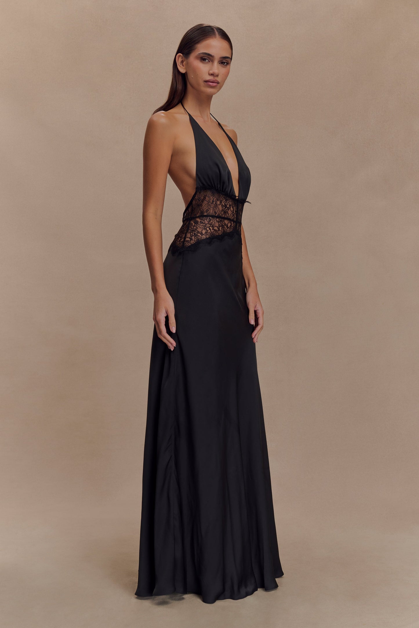 Noiréa Lace and Satin Dress
