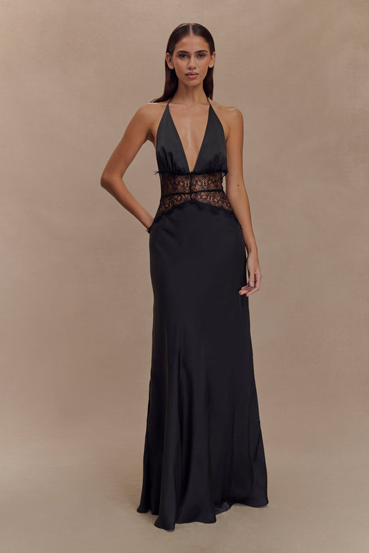 Noiréa Lace and Satin Dress