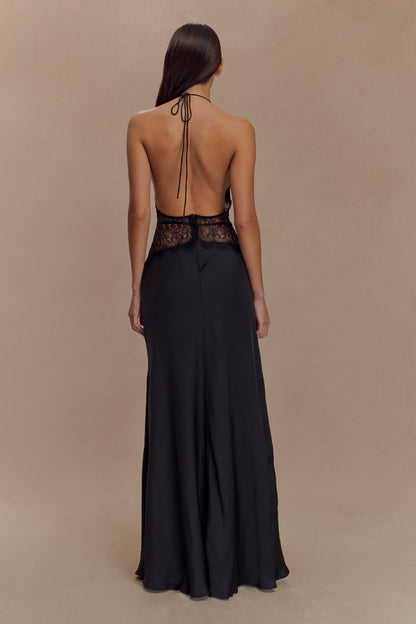 Noiréa Lace and Satin Dress