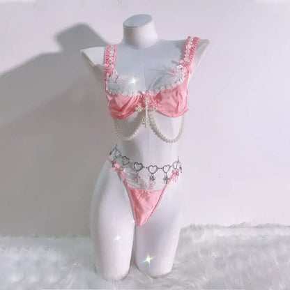 Butterfly applique bowknot short pant set