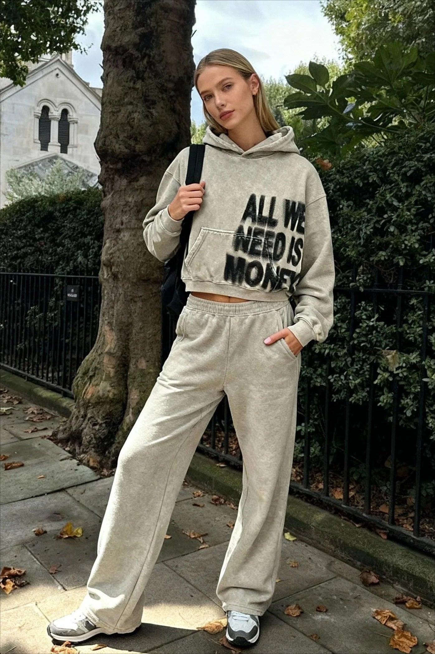Letter Print Oversized Streetwear Hoodie