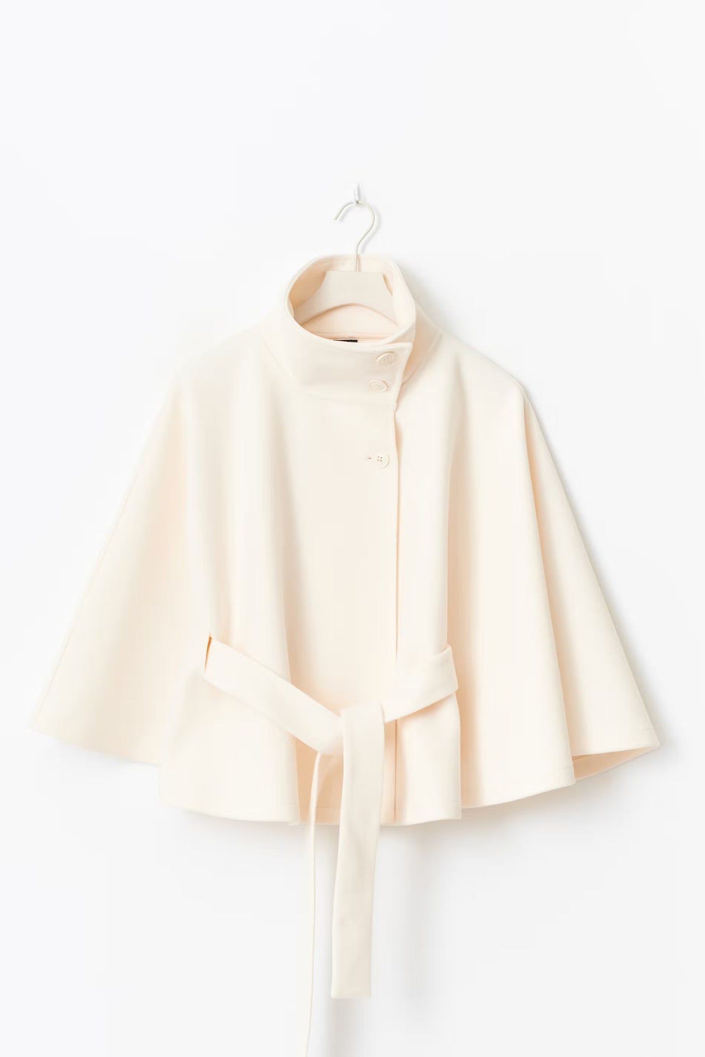 | Women's Winter High Collar Belted Coat