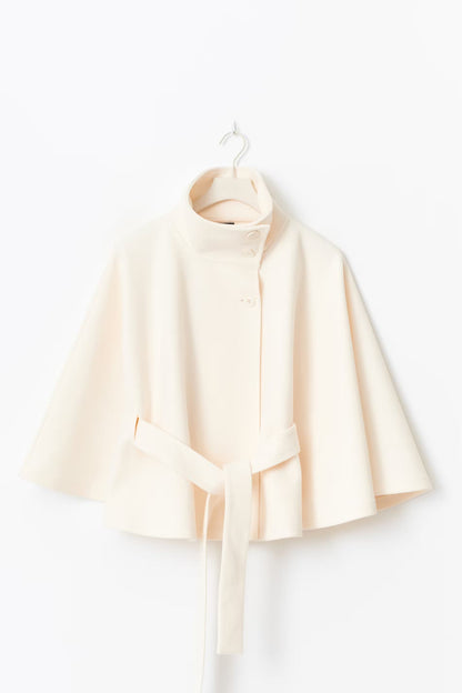 | Women's Winter High Collar Belted Coat