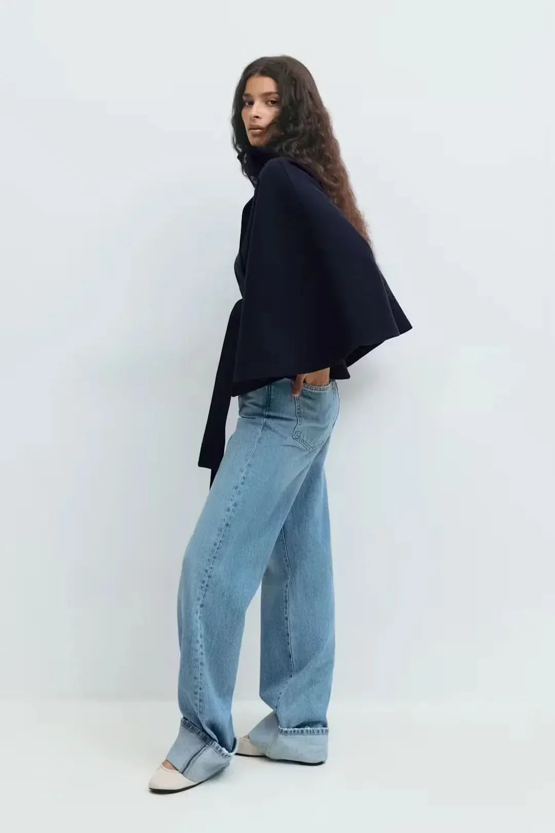 Elsie Belt Cape Jacket