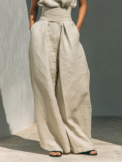 The Maria Set - Wide-Leg Trousers & Top