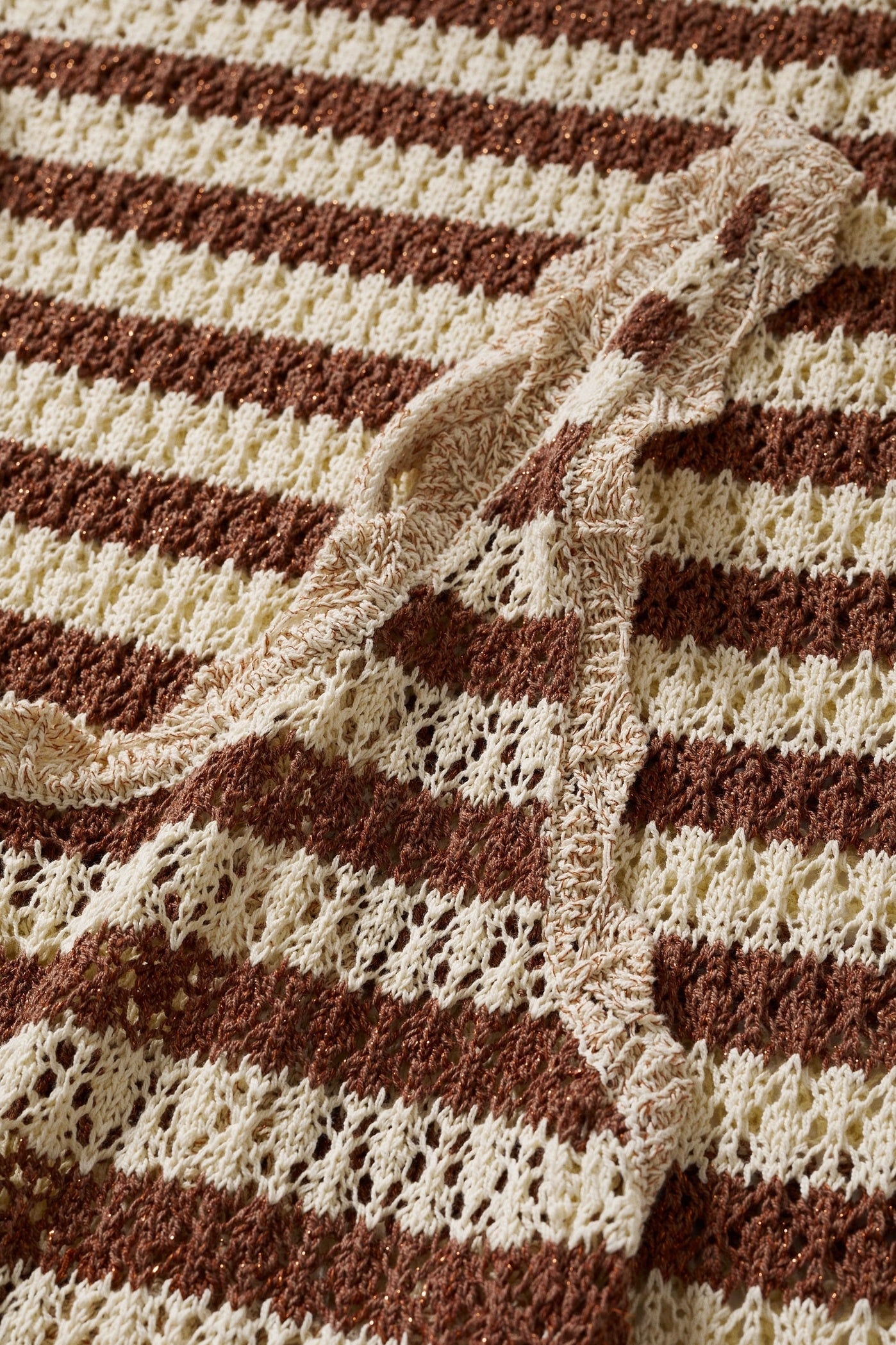 Cecilia Striped Open Back Crochet Maxi Dress