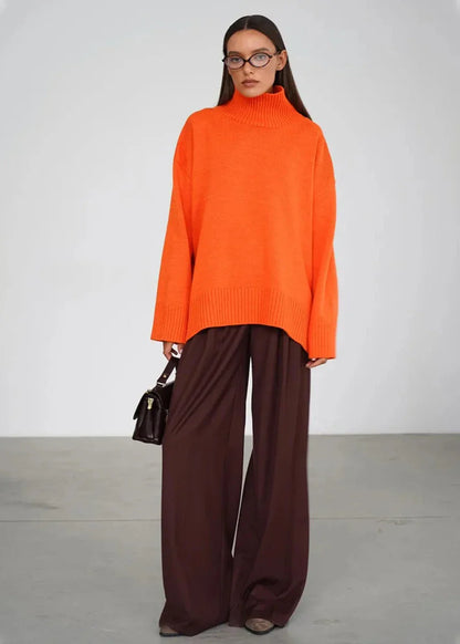 Cozy Turtleneck Oversized Knit Sweater