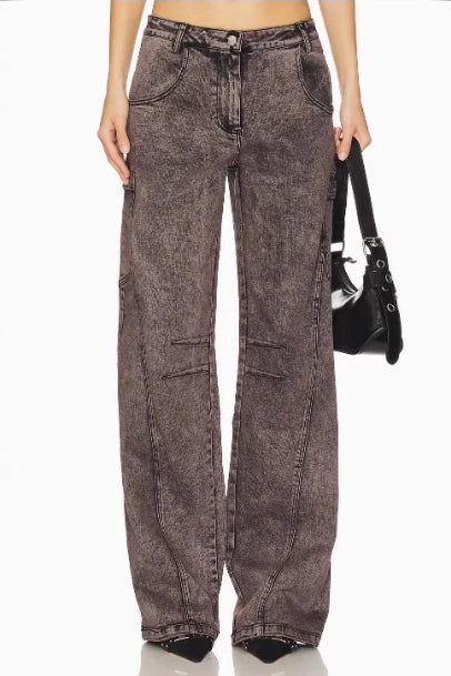 Durable Loose Fit Straight Leg Jean