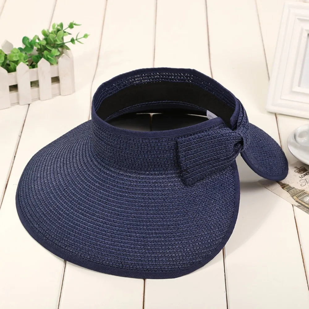The Soleil — Foldable Straw Visor Hat