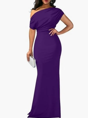 Sleeveless Off-shoulder Bodycon Long Dress