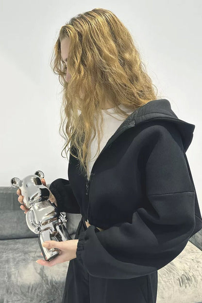 Casual Hooded Short Coat