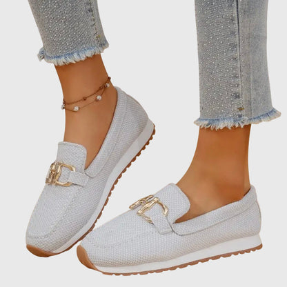The Susana — Comfort Loafers with Gold Detail