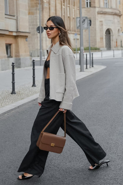 Stylish Wool Blended Jacket