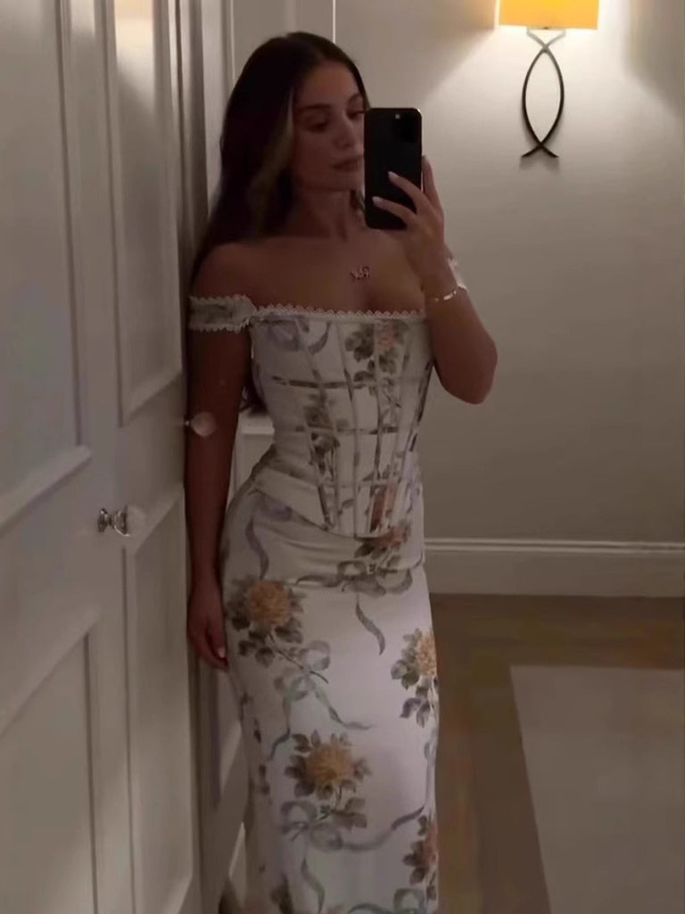 Fishbone Strapless Slim Fit Dress Hot Girl Collection