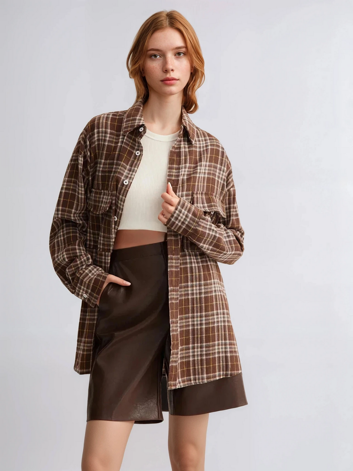 Always Casual Versatile Plaid Polo Shirt