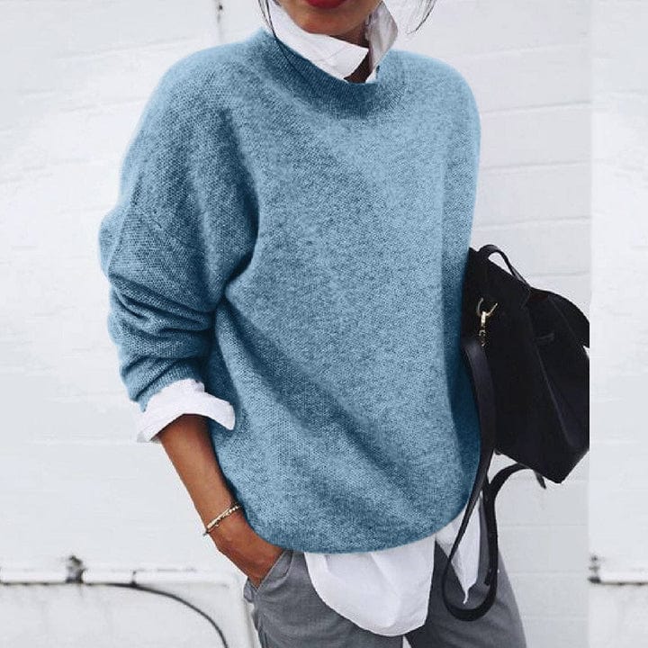| Women's Soft Round Neck Pullover Sweater