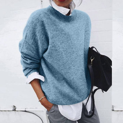 | Women's Soft Round Neck Pullover Sweater