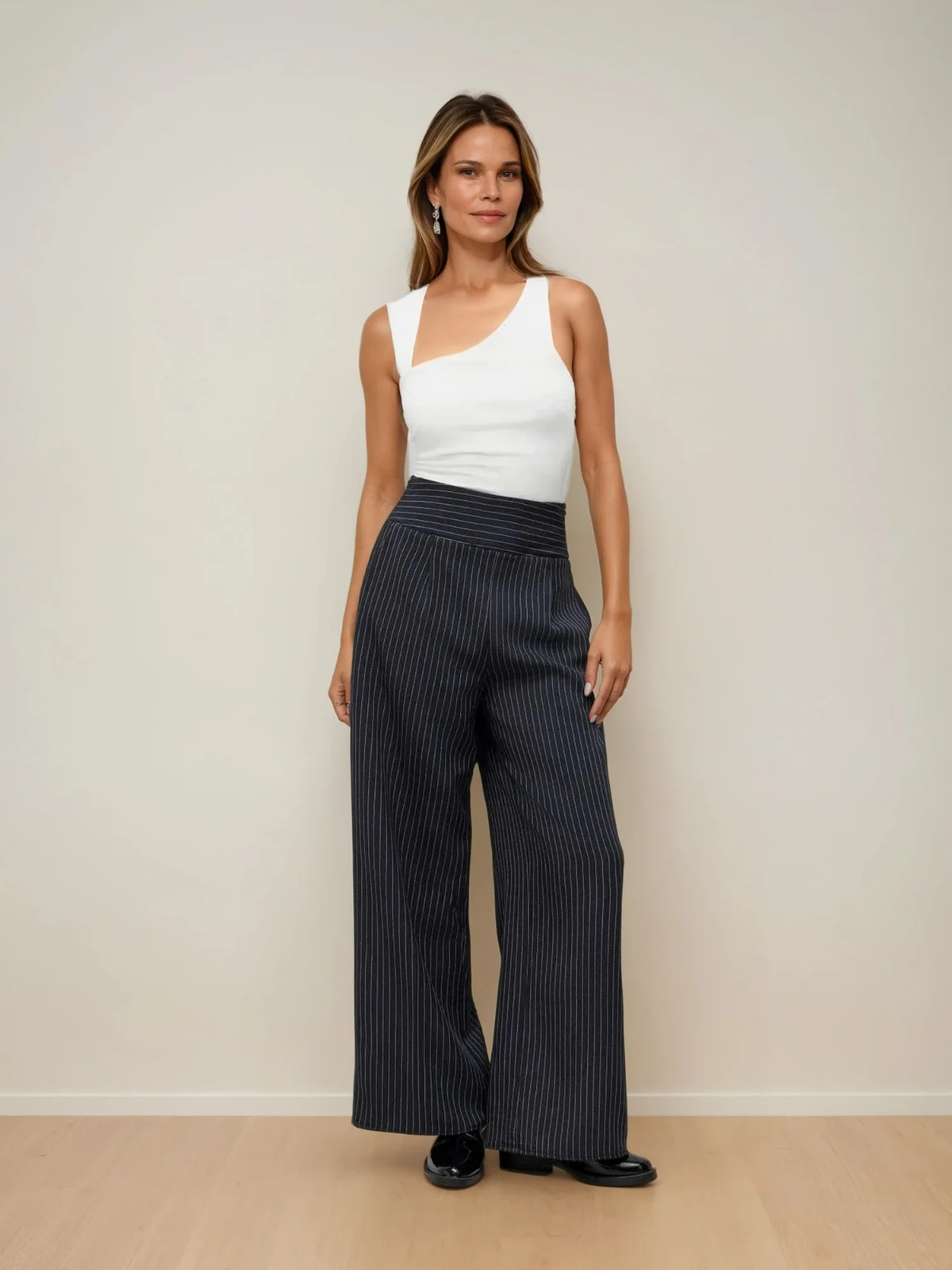 Casual & Chic Asymmetrical Neck Tank Top