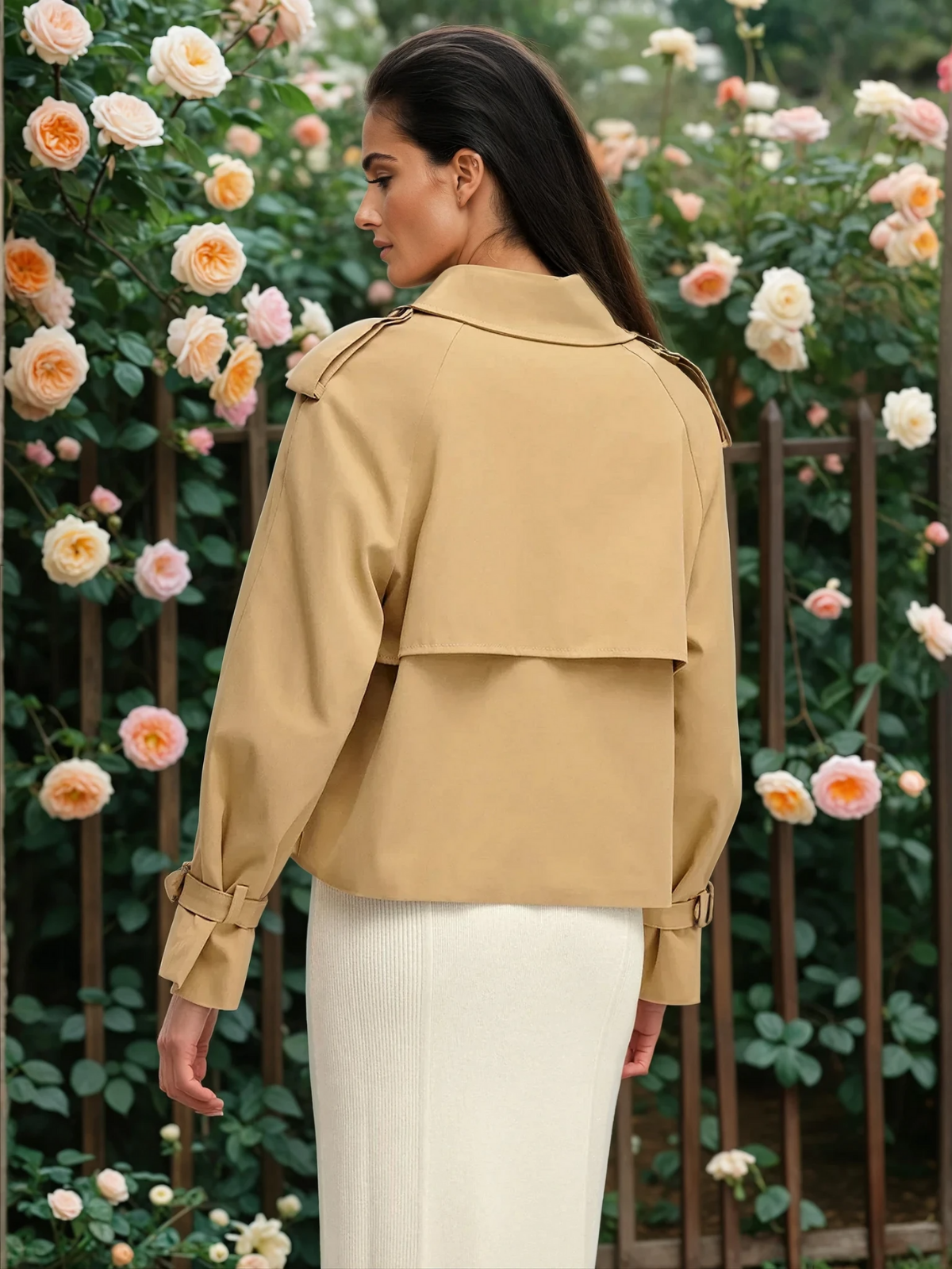 Casual & Chic Breasted Lapel Trench Coat