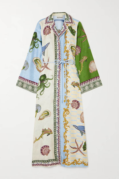 Breezy Grove Cotton-Linen Kimono