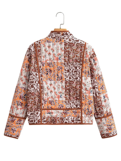 Analiese Printed V-Neck Jacket