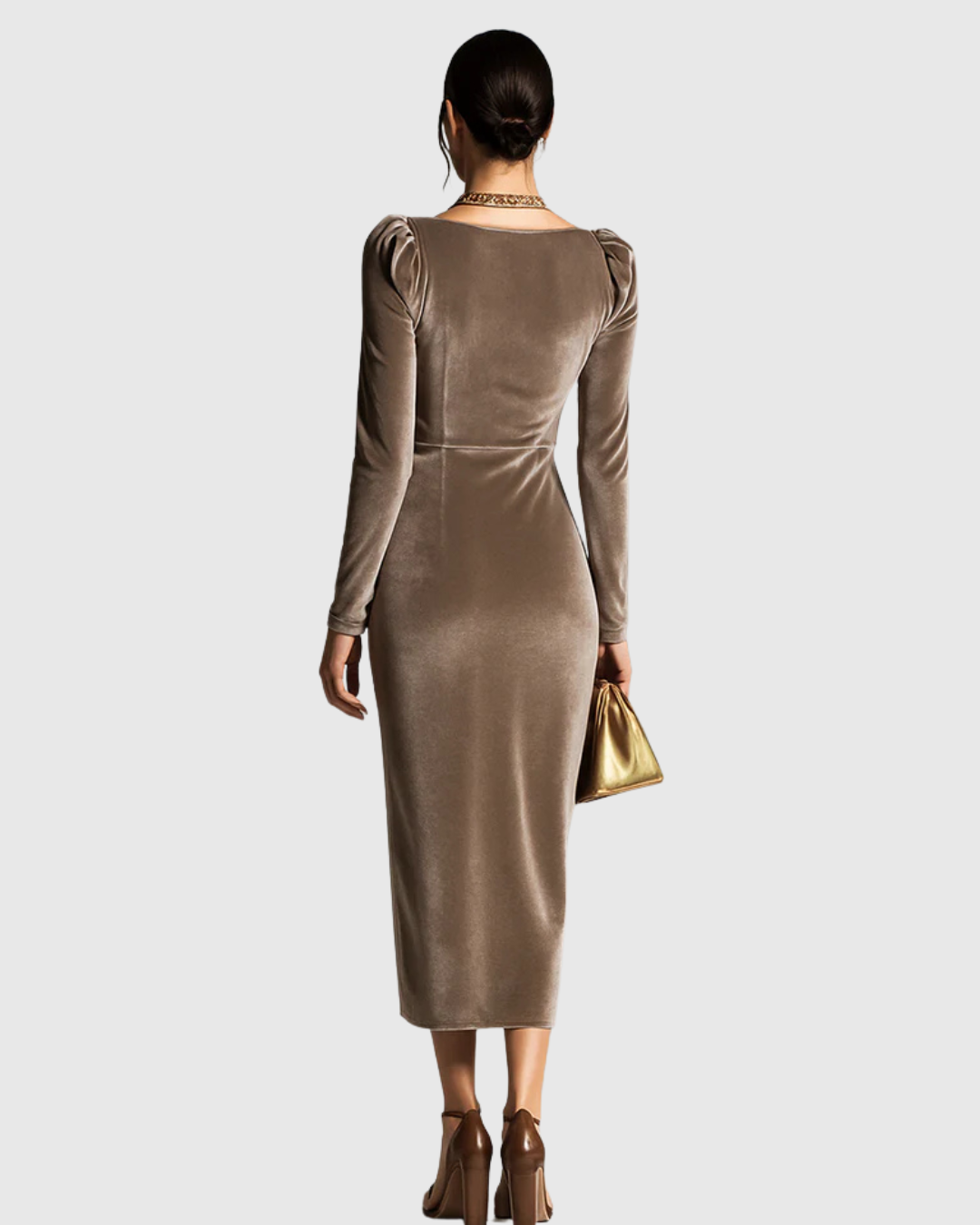 Caroline | Elegant Velvet Dress
