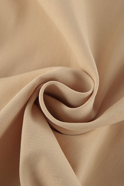 Loose Fit Khaki Puff Sleeve Jacket