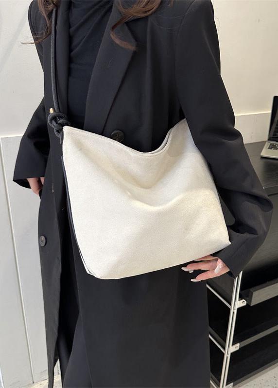 Frosted-Suede-Shoulder-Tote