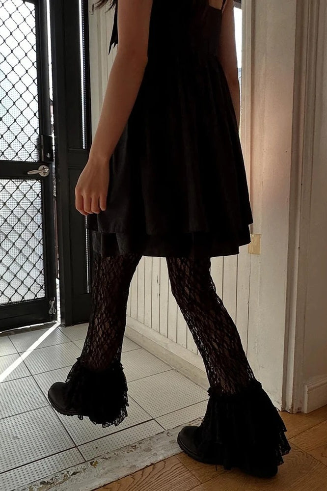 Gothic Ruffle Patchwork Pant