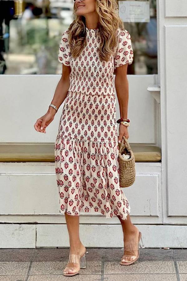 Astrid Honeycomb Maxi Dress