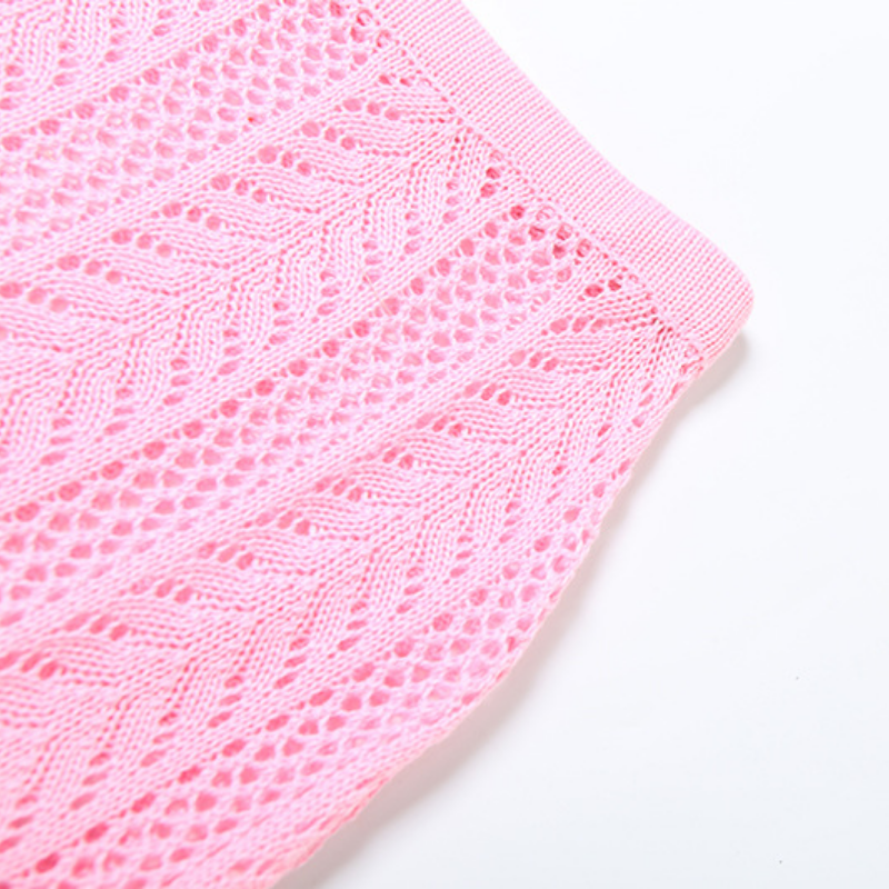 Halter self tie flower applique u neck maxi skirt set