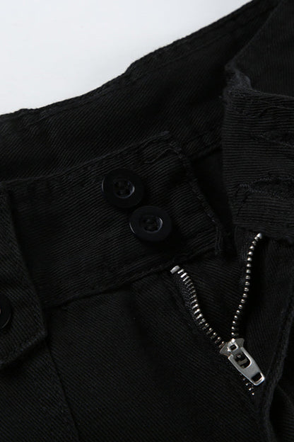 Vintage Street-Style Low-Waisted Cargo Pant