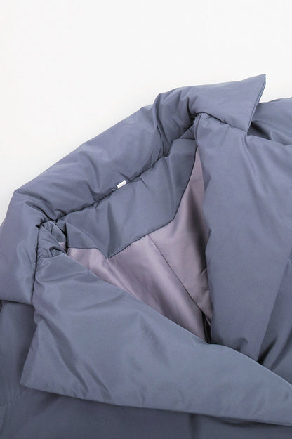 Slim Fit Lapel Belted Winter Coat