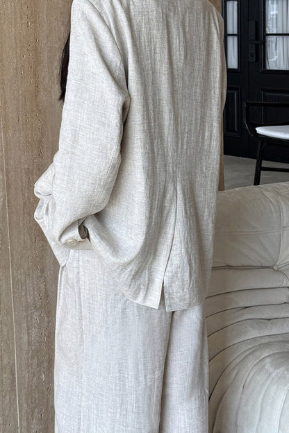 Tencel Linen Blend Autumn Blazer