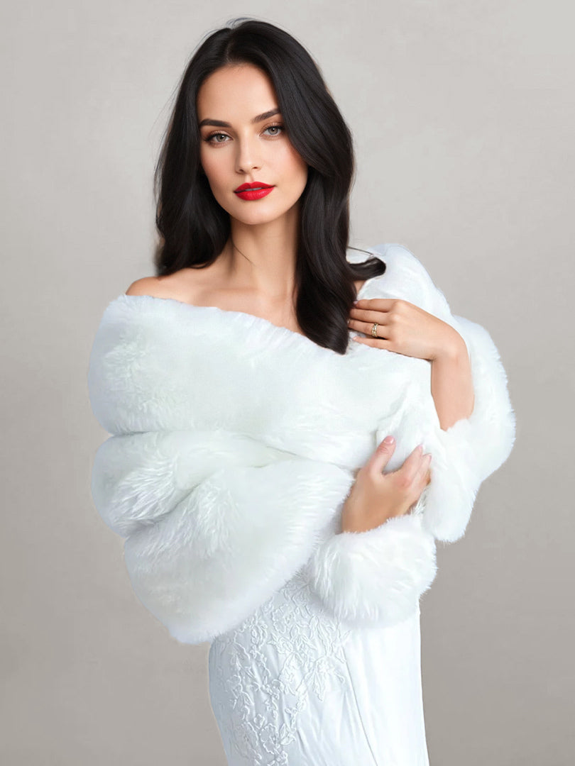 Women Poncho White Cape