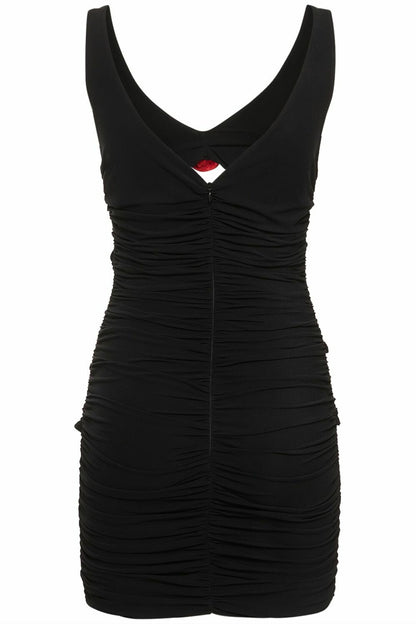 Sarah Floral Applique Cutout Mini Dress