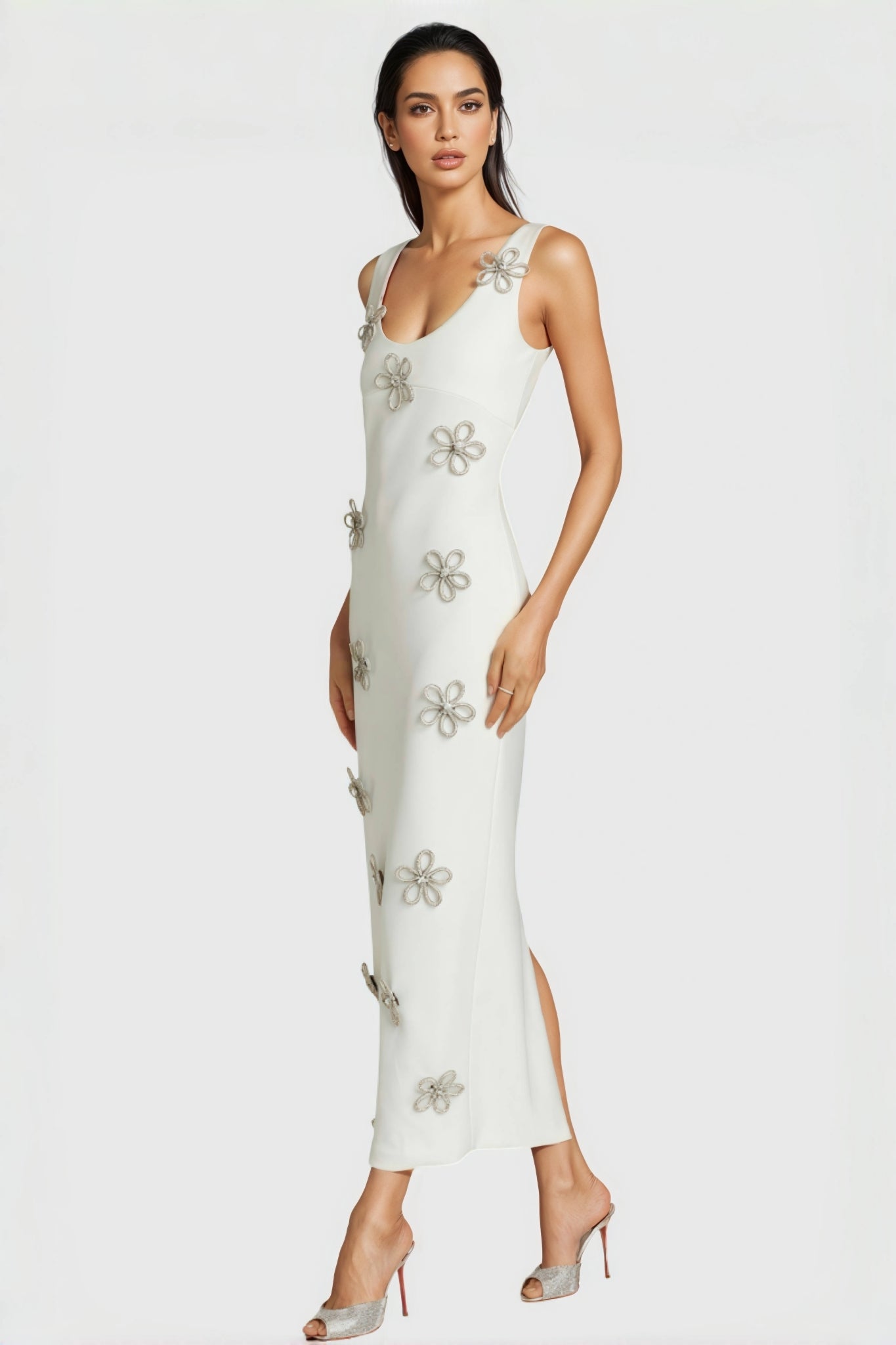 Kimb Floral Diamonds Maxi Dress