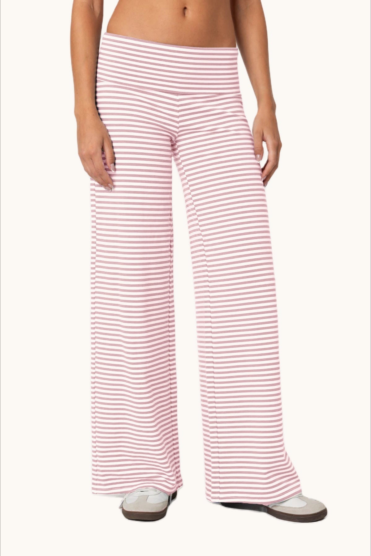 Athletic Fluid Stripe Straight Pants