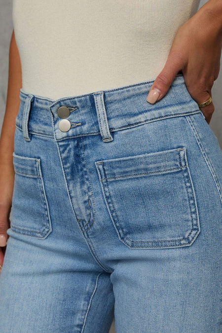 High Waist Slimming Wide Leg Jean