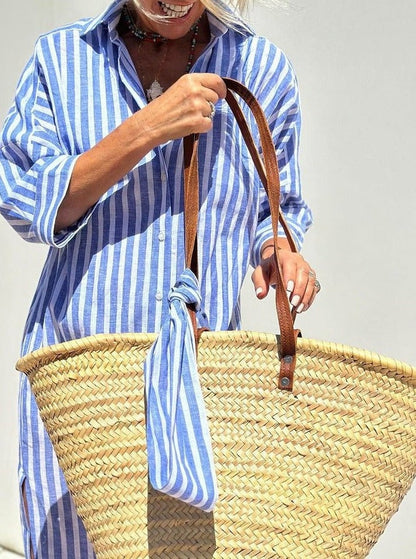 Lova | Classic Striped Shirt Dress