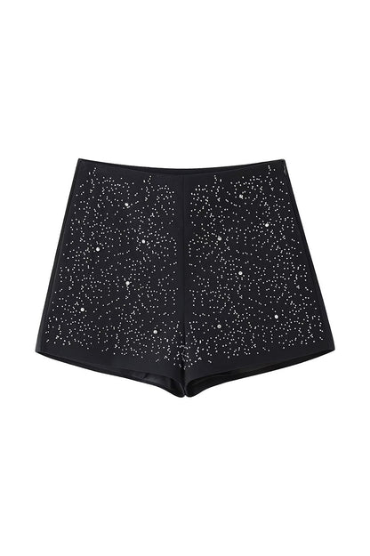 Cornelia Rhinestone Embellished Blazer & Shorts Set